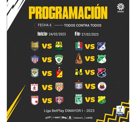 programacion liga betplay 2023